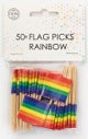 Kakeflagg 50pk Flagg Pride regnbue