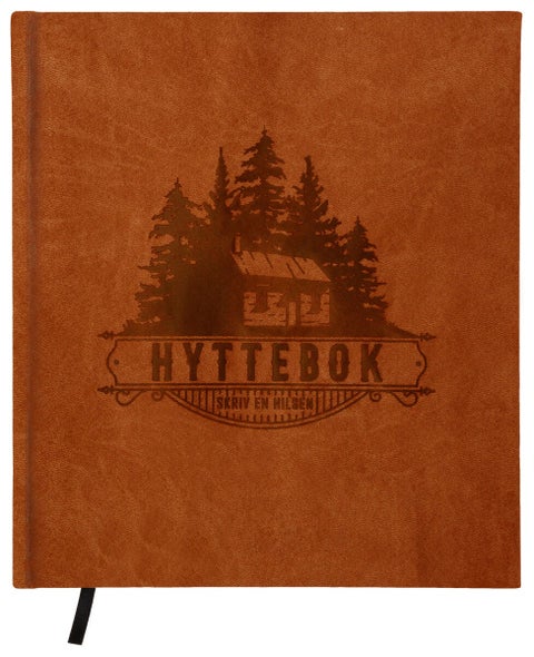 Hyttebok Skogshytte 21x24cm brun