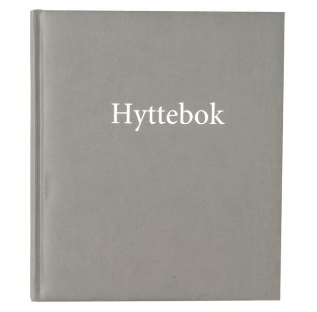 Hyttebok Nøytral 21x24cm Grå