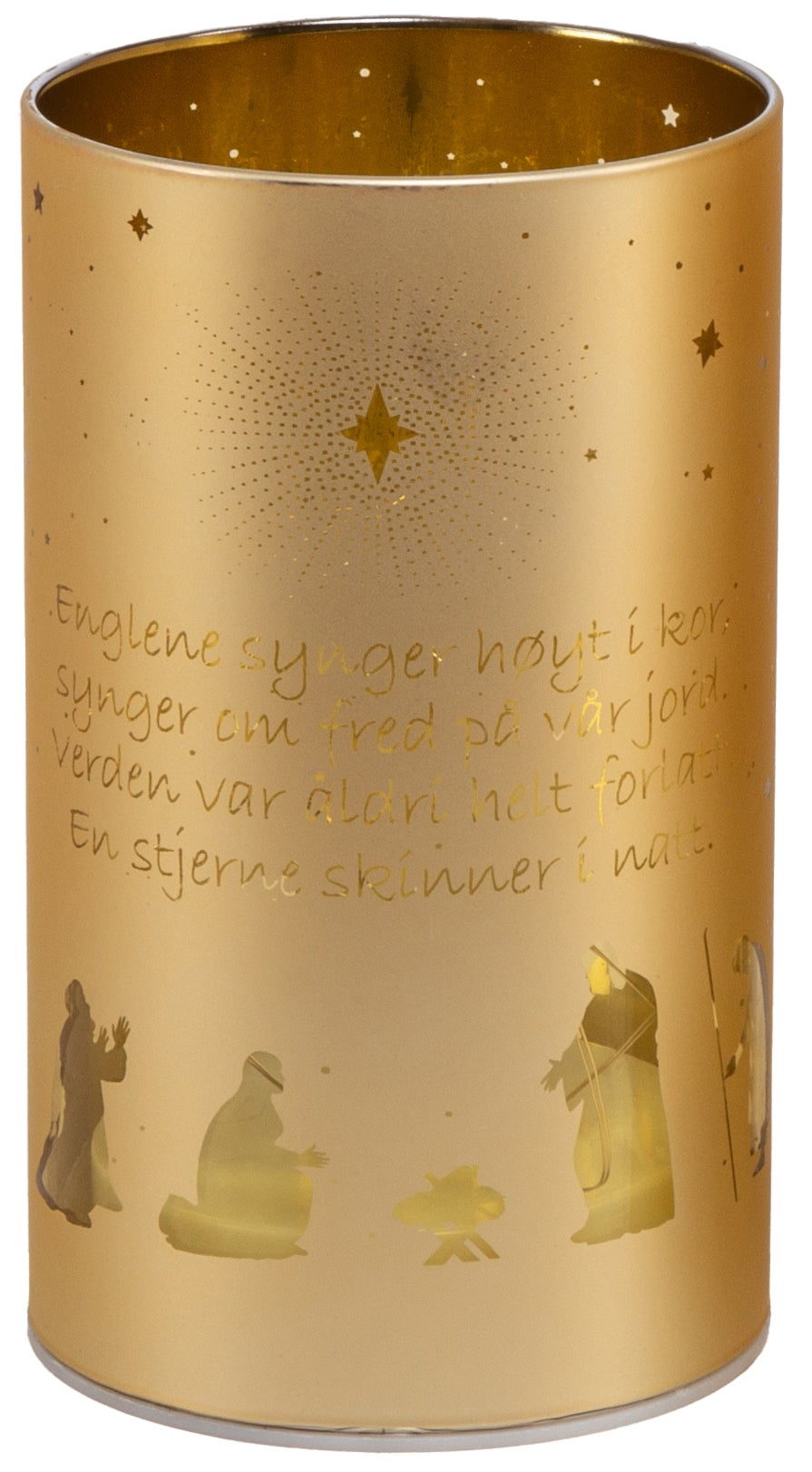 Lyslykt LED En Stjerne Gull