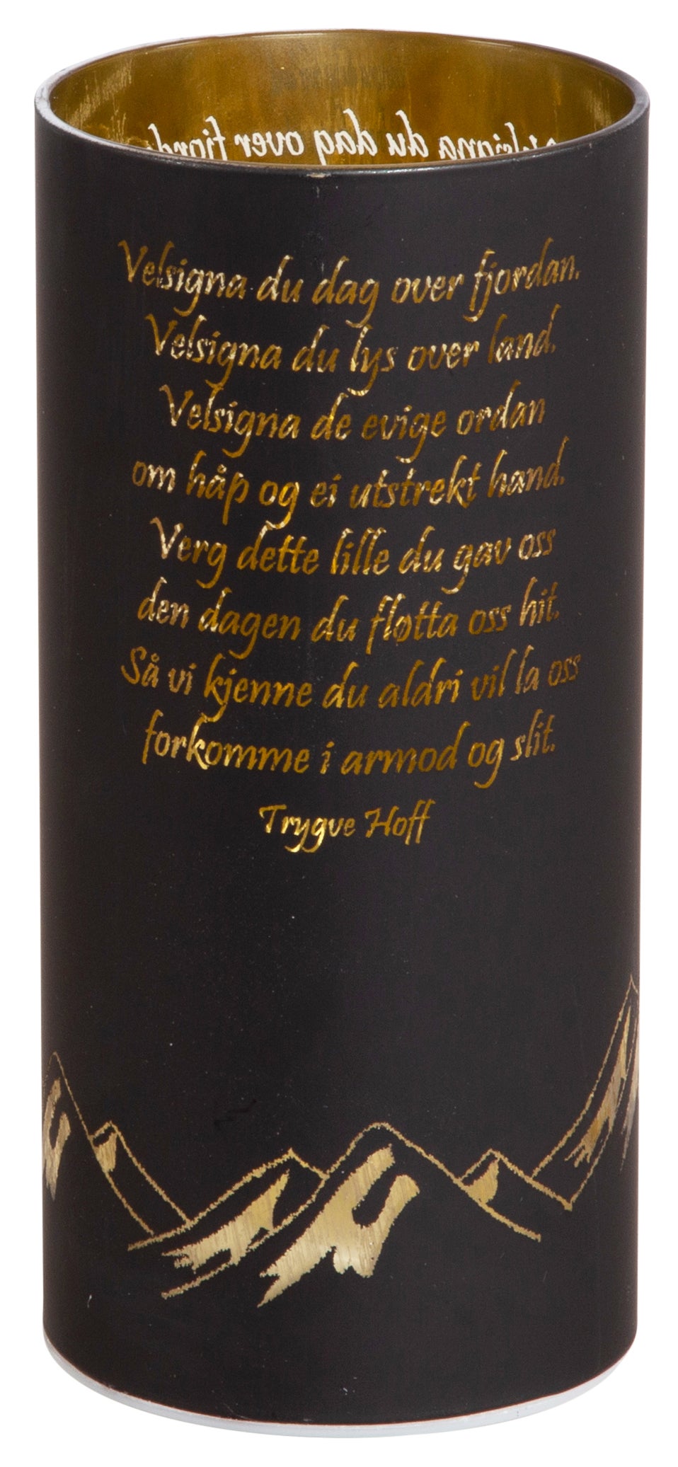 Lyslykt LED Nordnorsk Julesalme 1 Sort