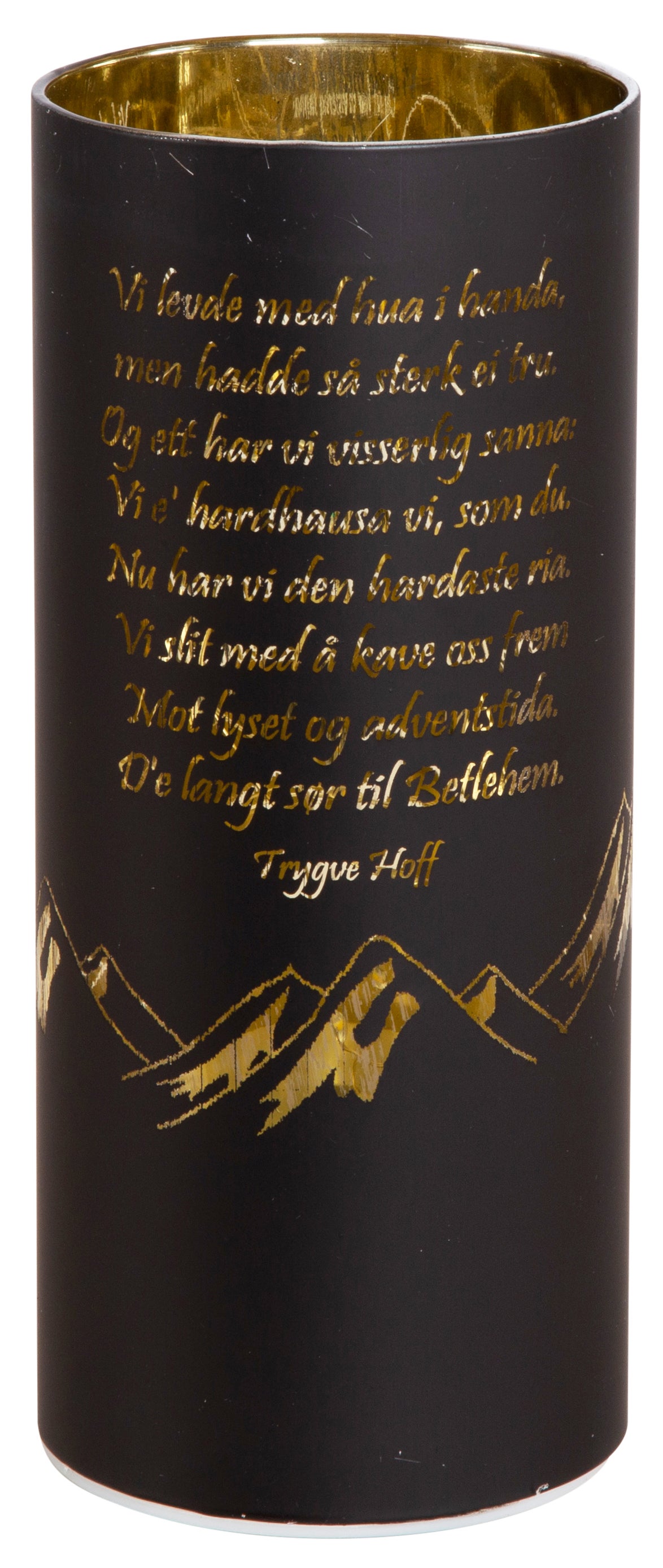 Lyslykt LED Nordnorsk Julesalme 2 Sort