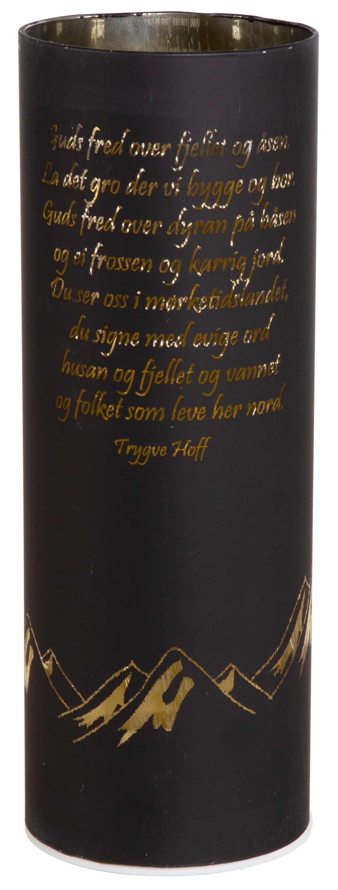 Lyslykt LED Nordnorsk Julesalme 3 Sort