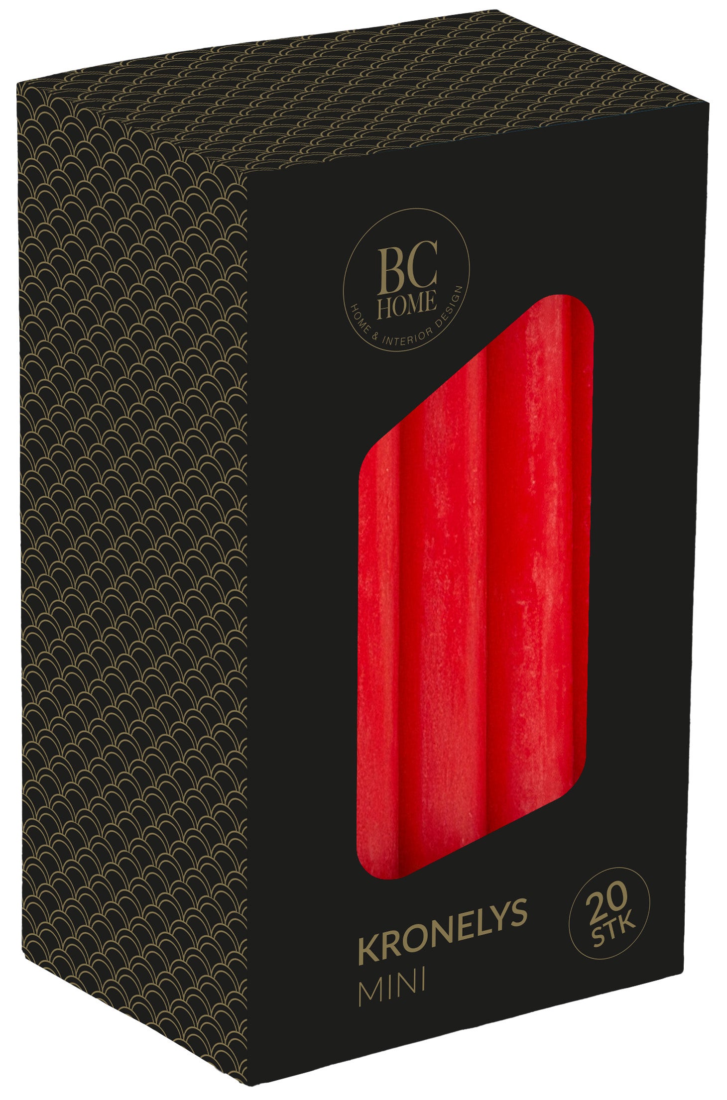 Kronelys Mini 10cm 20stk Rød