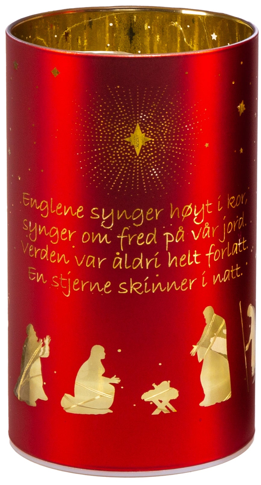 Lyslykt LED En Stjerne Rød