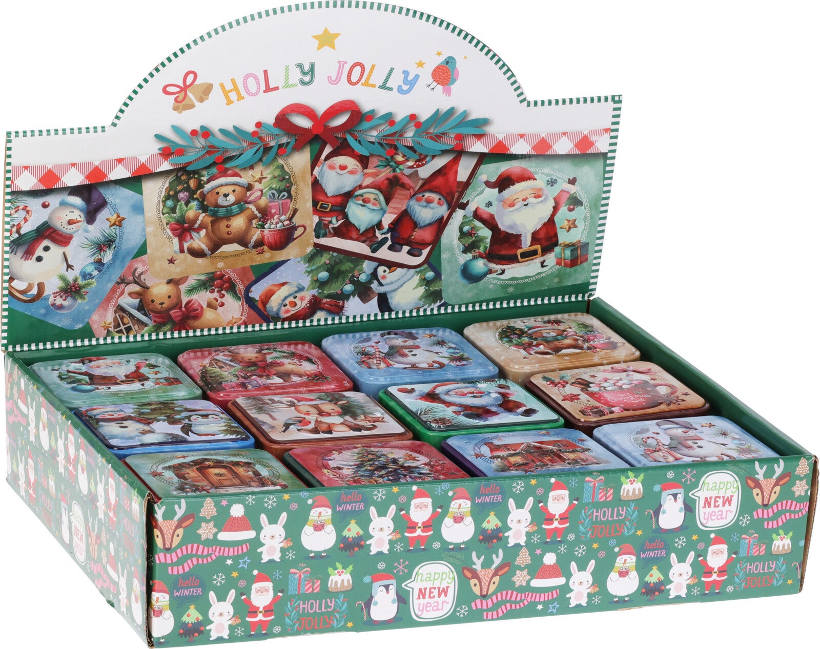 Metallboks Nostalgi Julemotiv