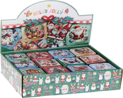 Metallboks Nostalgi Julemotiv