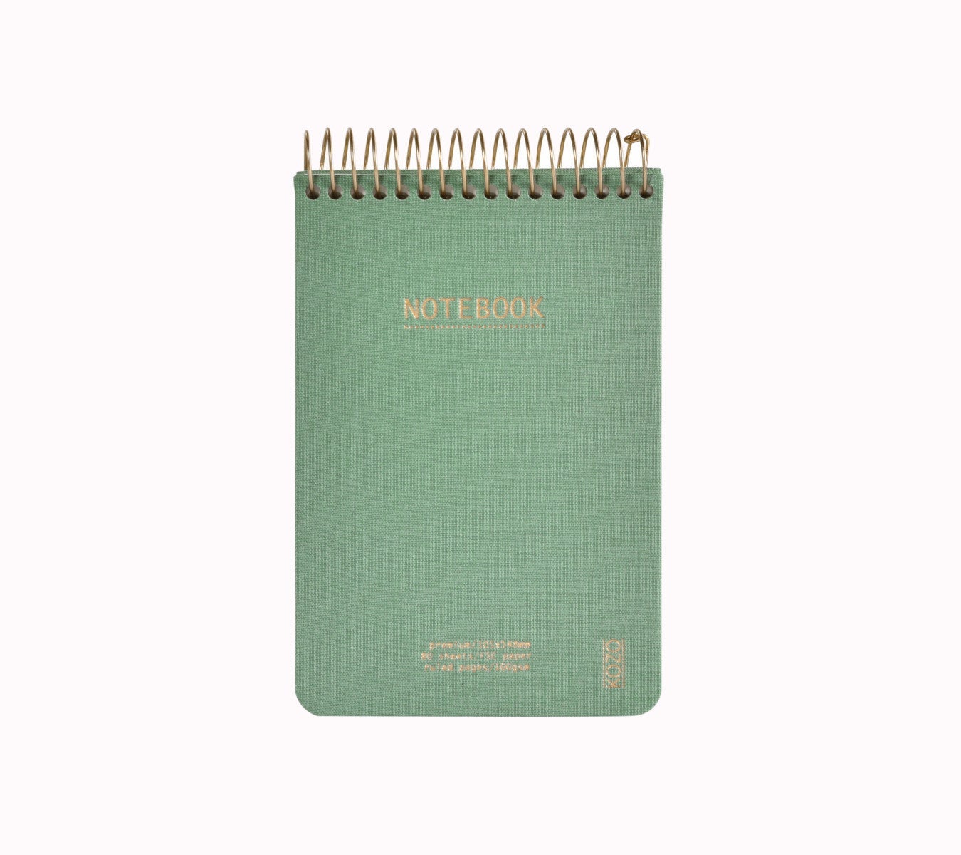 Notatbok m/spiral Kozo Premium A6 Submarine 100g