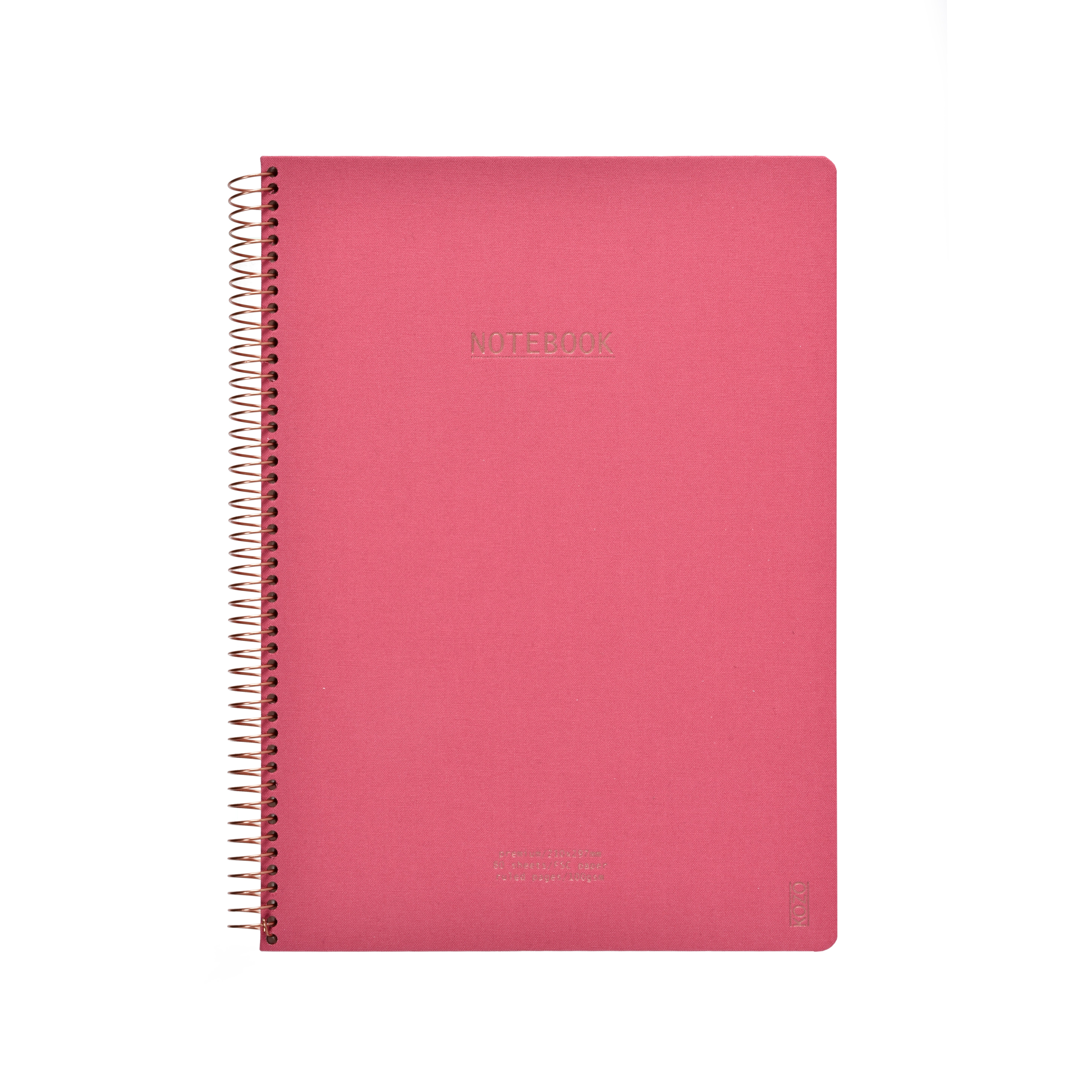 Notatbok m/spiral Kozo Premium A4 Guava Pink