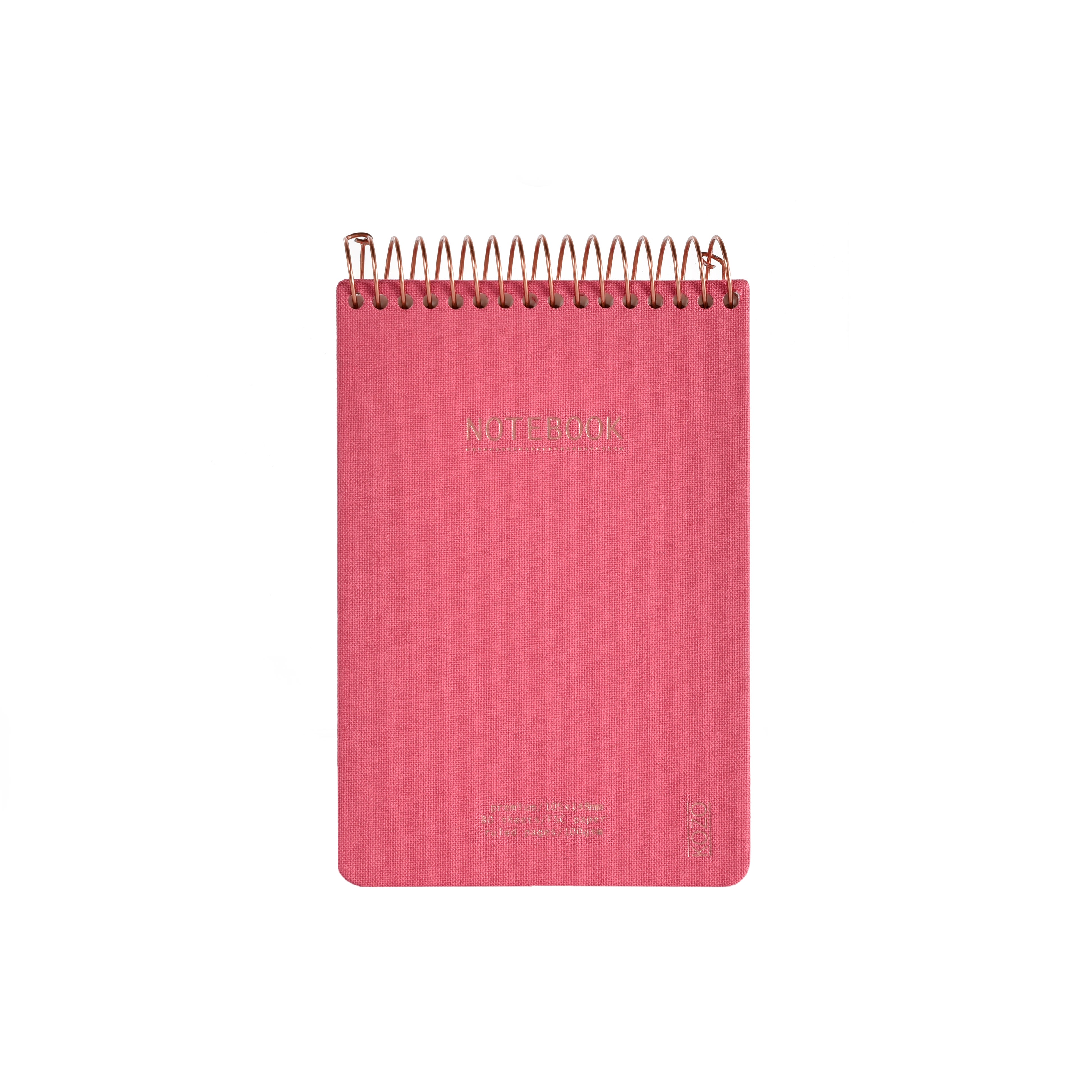Notatbok m/spiral Kozo Premium A6 Guava Pink