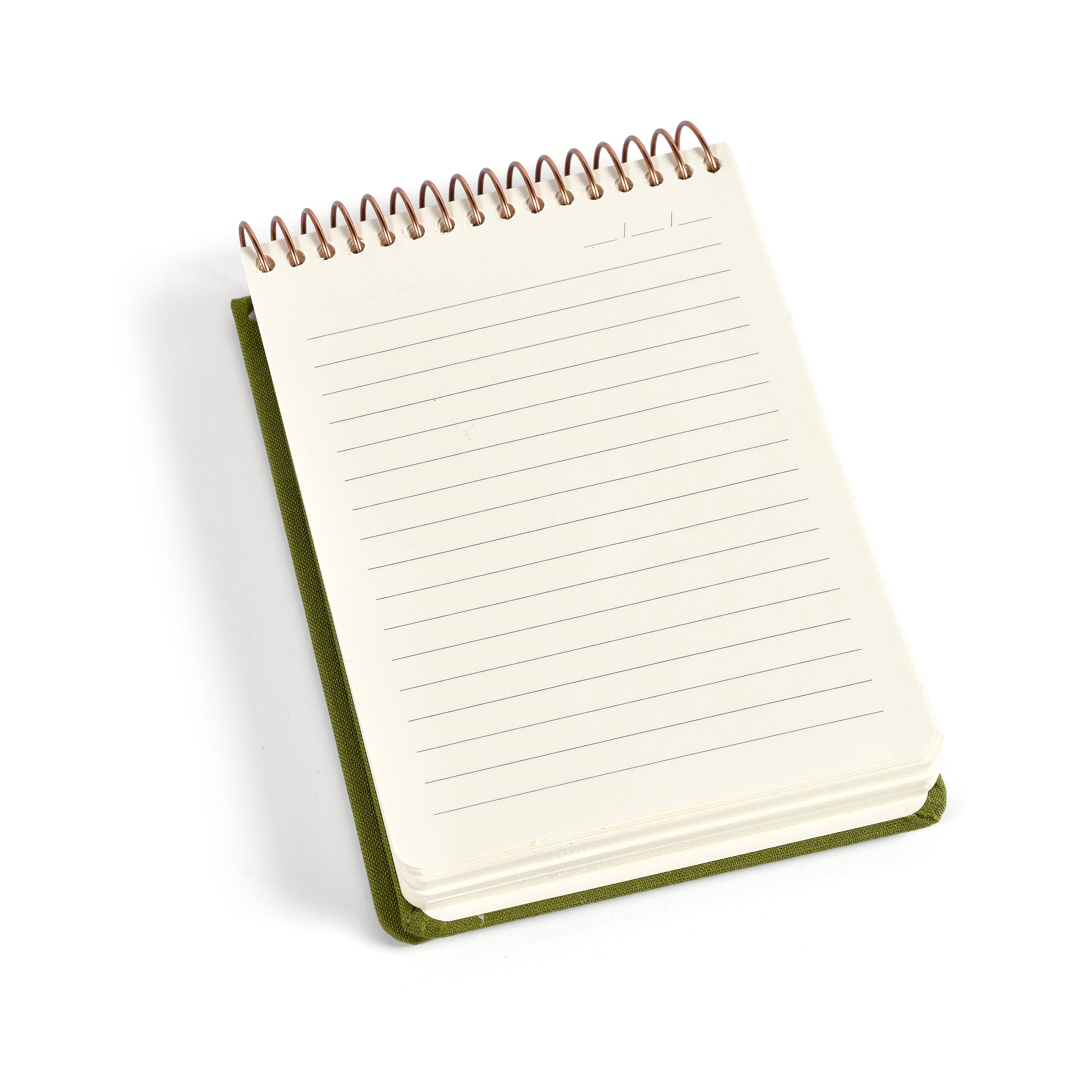 Notatbok m/spiral Kozo Premium A6 Olive Green