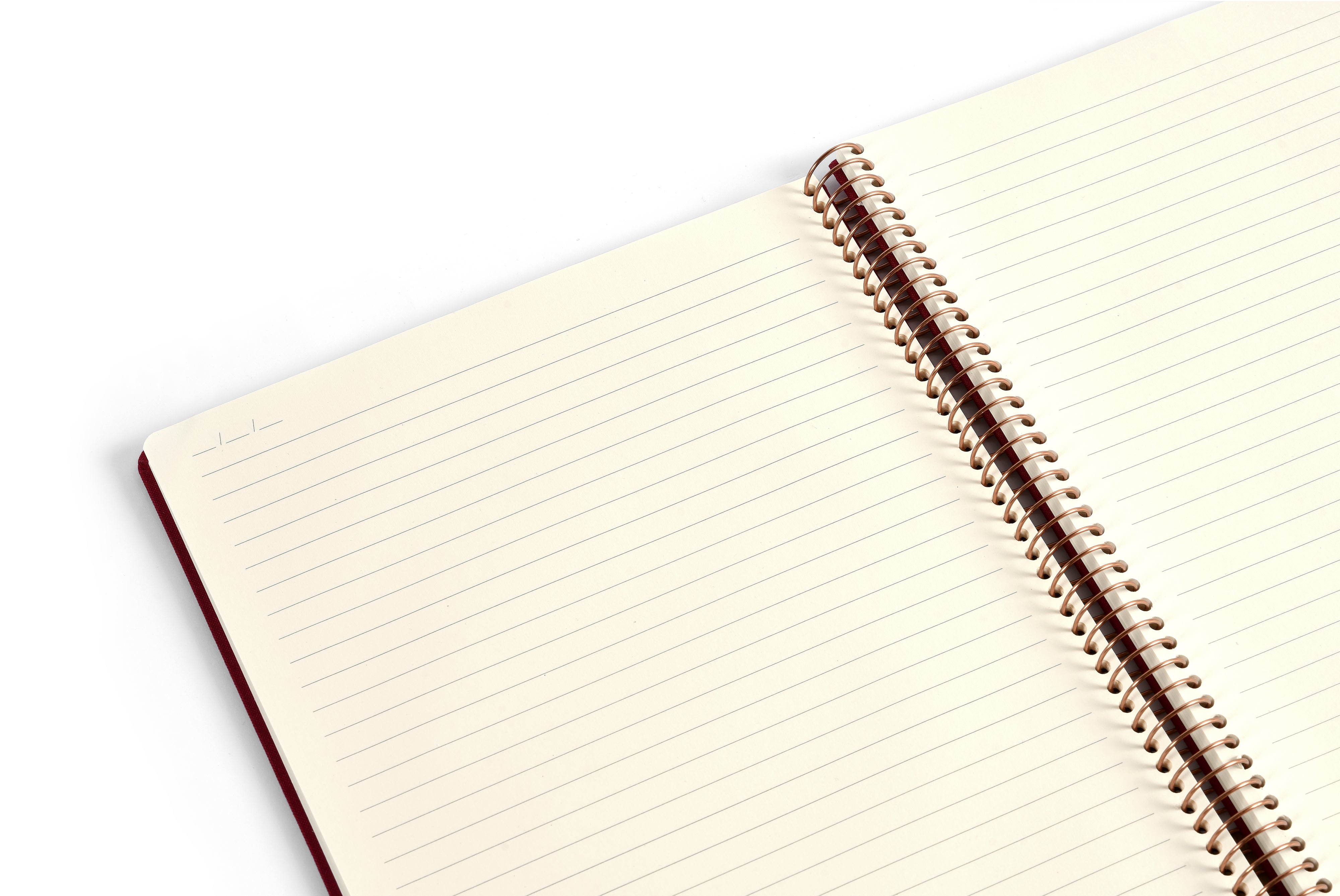 Notatbok m/spiral Kozo Premium A5 Berry