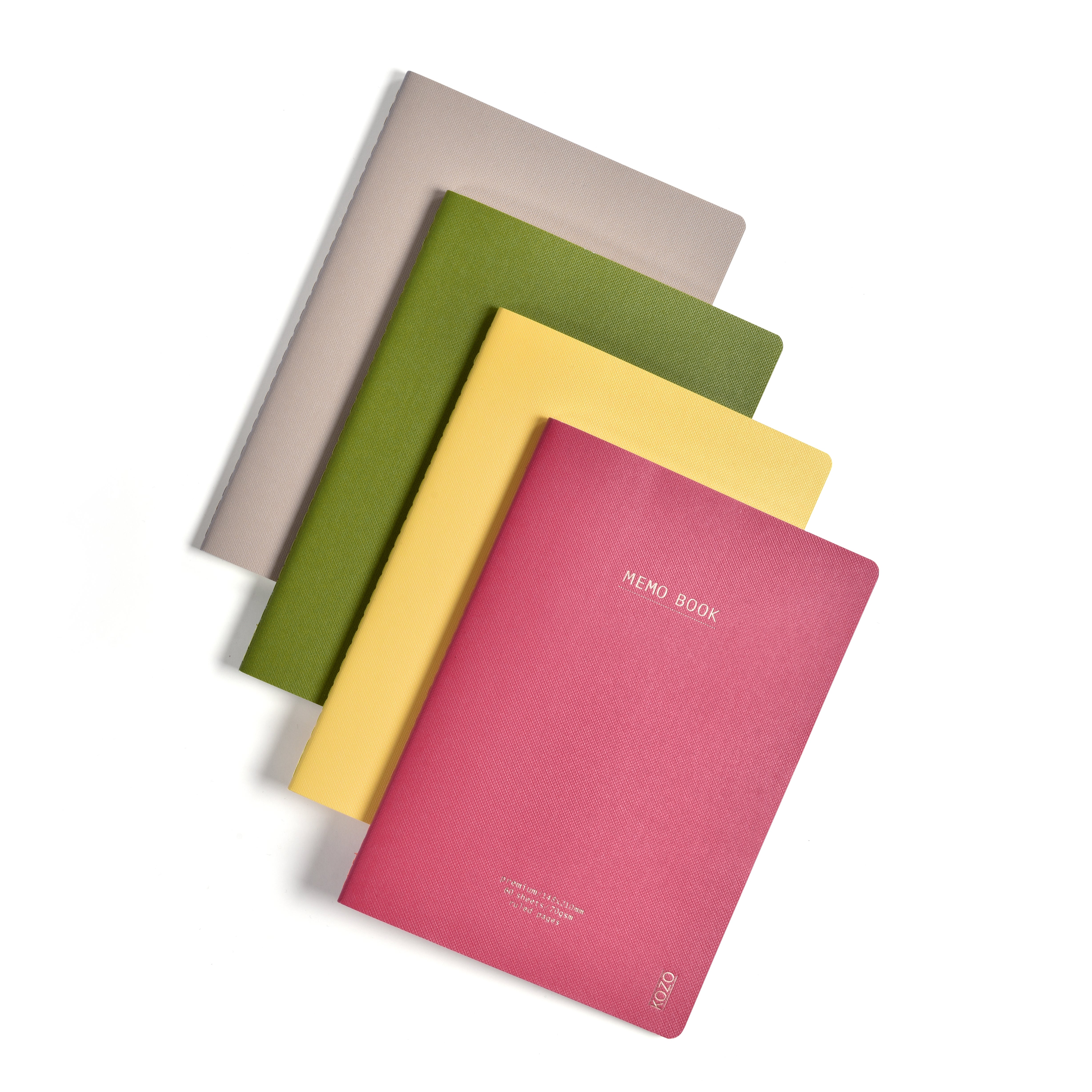 Notatbok Kozo A5 Sand Olive Green (2Pk)