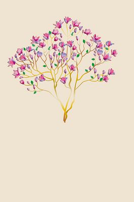 Kort Icones Rosa Magnolia