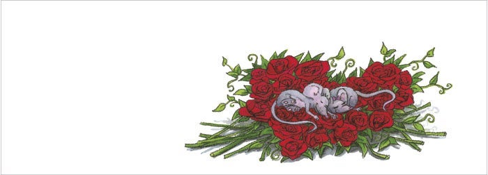 Klaffekort Mus og Roser