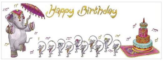 Klaffekort Bollywood Birthday