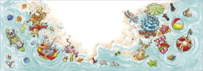 Klaffekort Strandliv