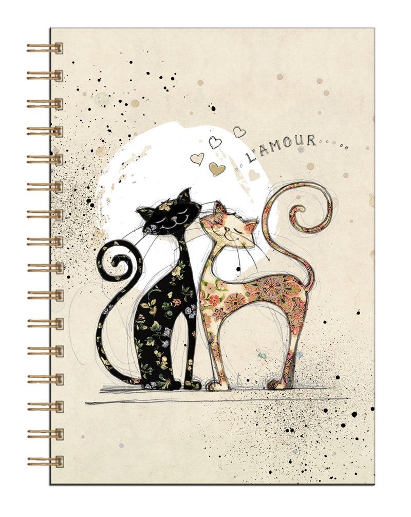 Skrivebok A5 spiral kattepar