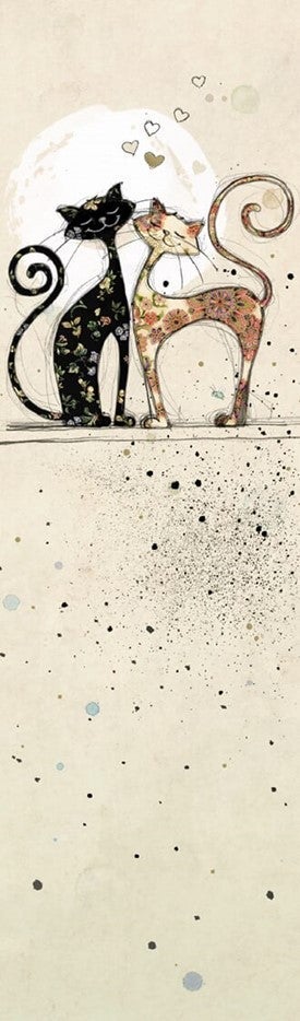 Bokmerke Bug Art kattepar - 5x17cm