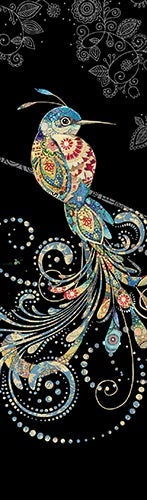 Bokmerke Bug Art paradis fugl - 5x17cm