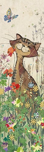 Bokmerke Bug Art smilende katt & - 5x17cm