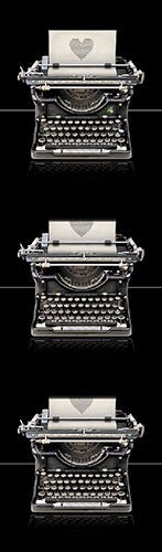 Bokmerke Bug Art skrivemaskiner - 5x17cm