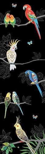 Bokmerke Bug Art eksotiske fugler - 5x17cm