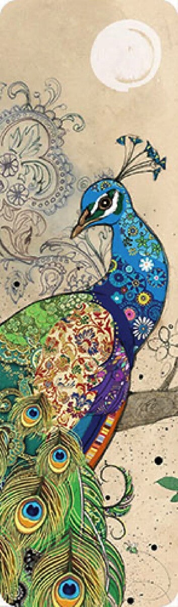 Bokmerke 5x17cm Bug Art påfugl