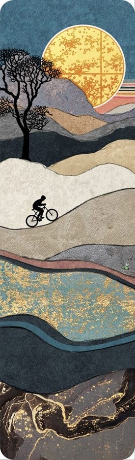 Bokmerke Bug Art Scenic syklist - 5x17cm