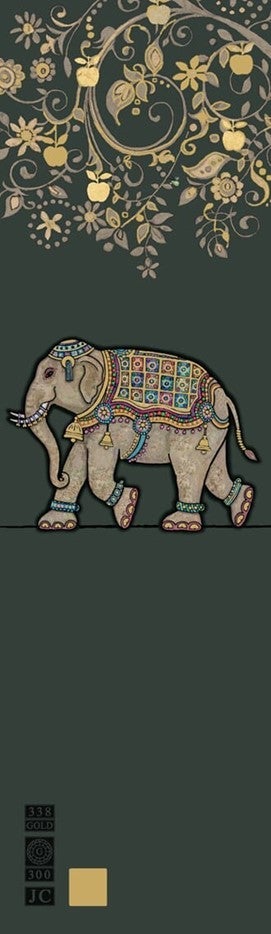 Bokmerke Bug Art elefant 2 - 5x17cm