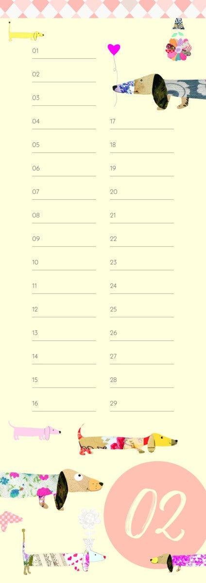 Kalender 2025 Green Line Turnowsky 15x42cm