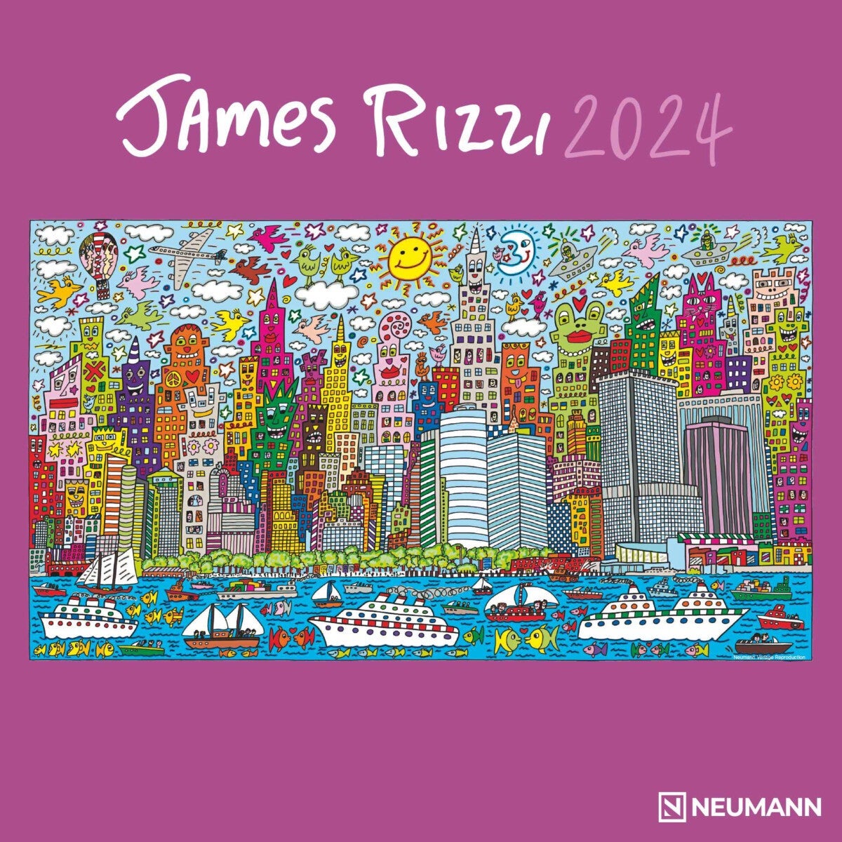 Kalender 2024 James Rizzi 30x30cm