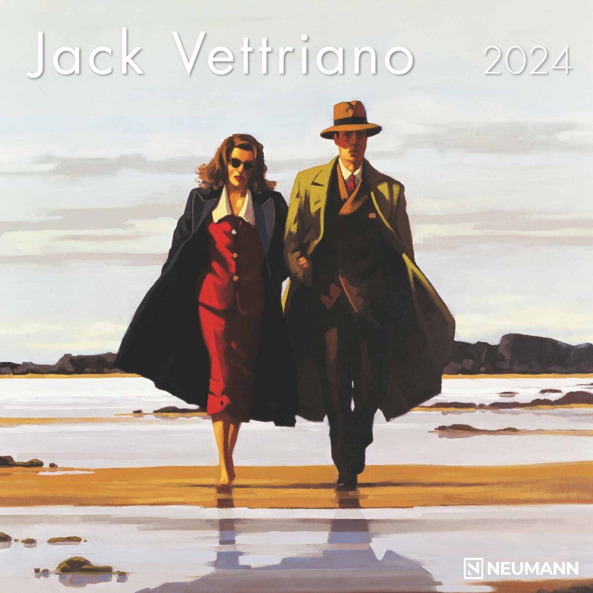 Kalender 2024 Jack Vettriano 30x30cm