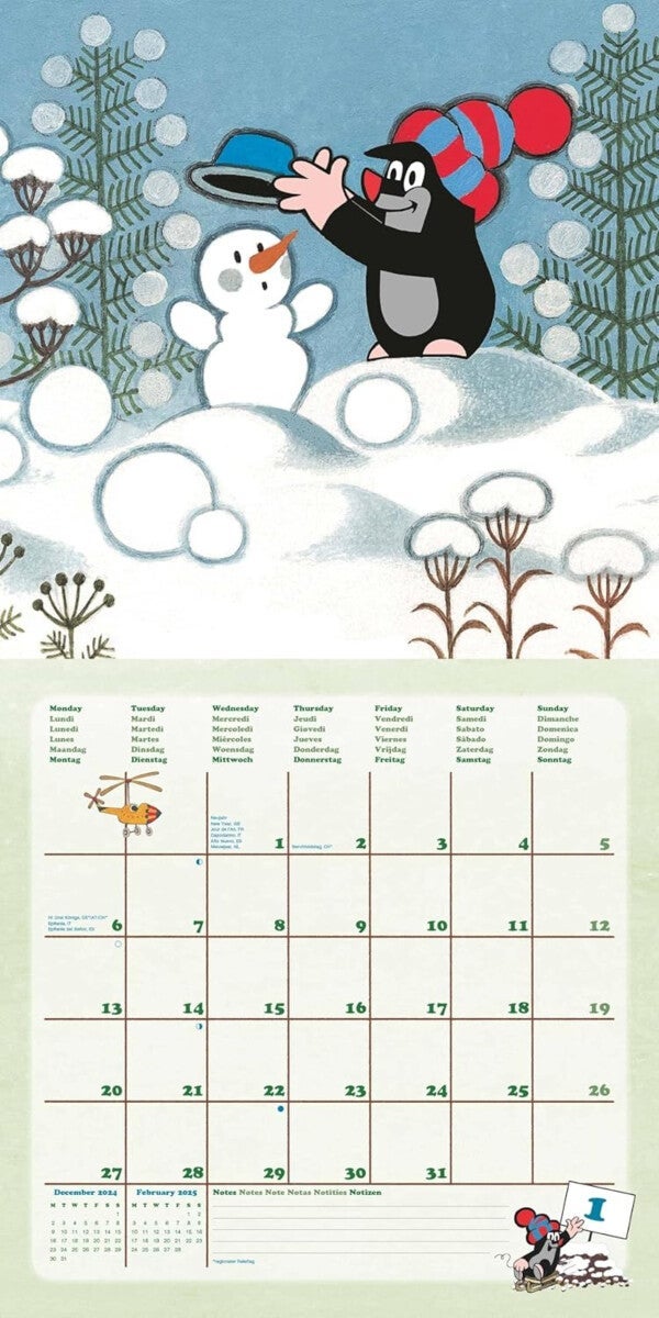 Kalender 2025 The Mole 30x30cm