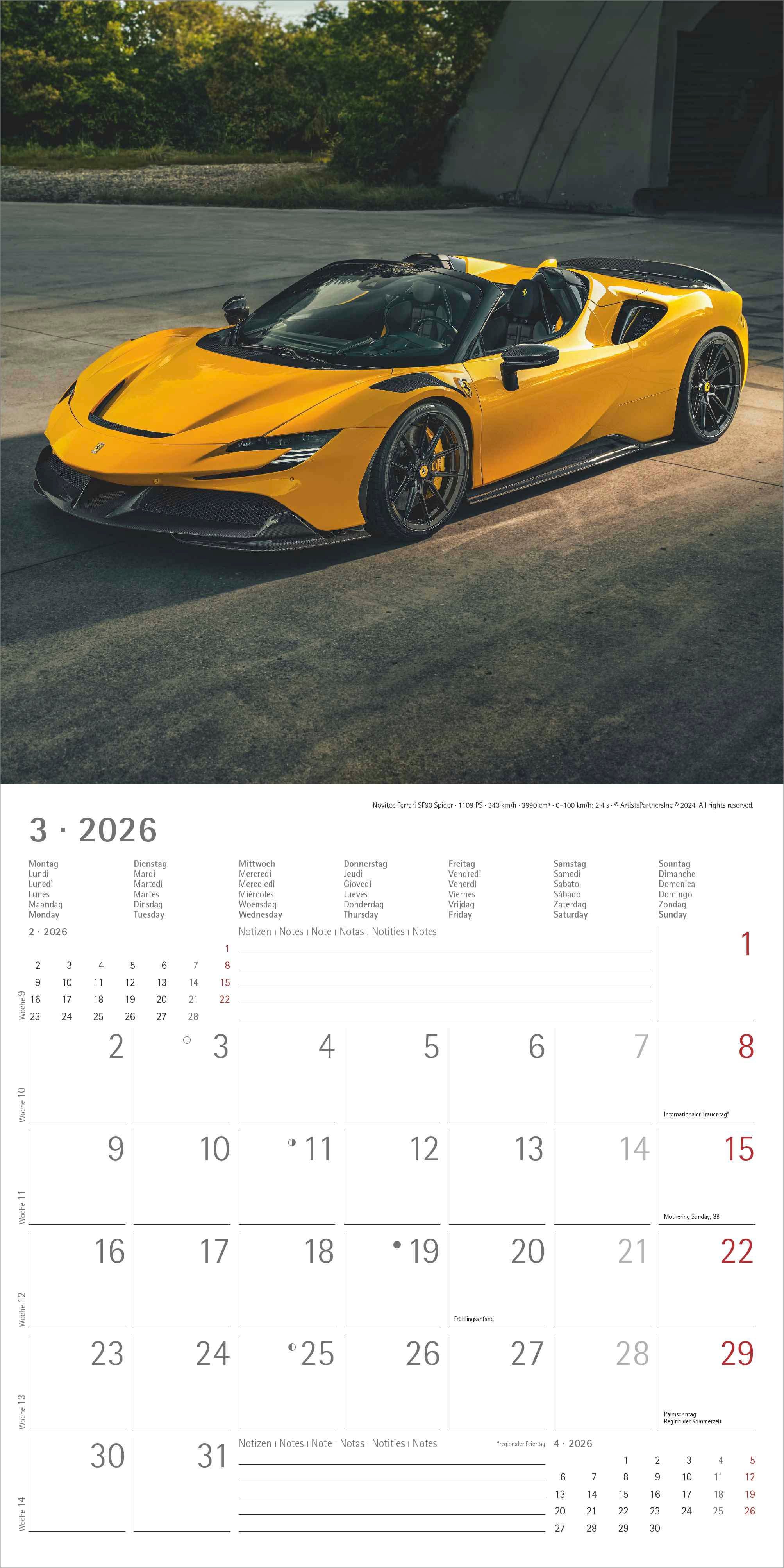 Kalender 2026 30x30 High Speed