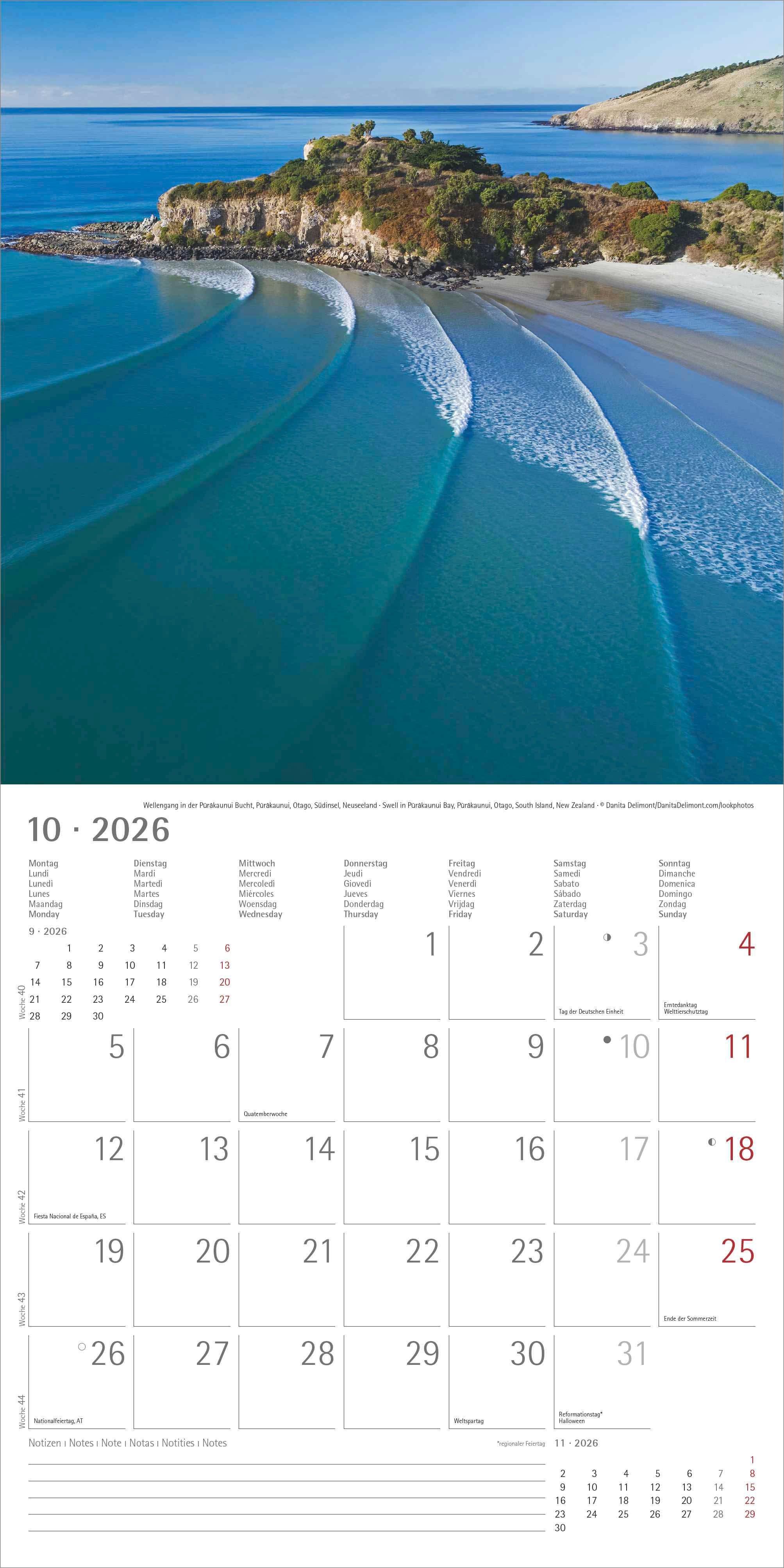 Kalender 2026 30x30 By The Sea