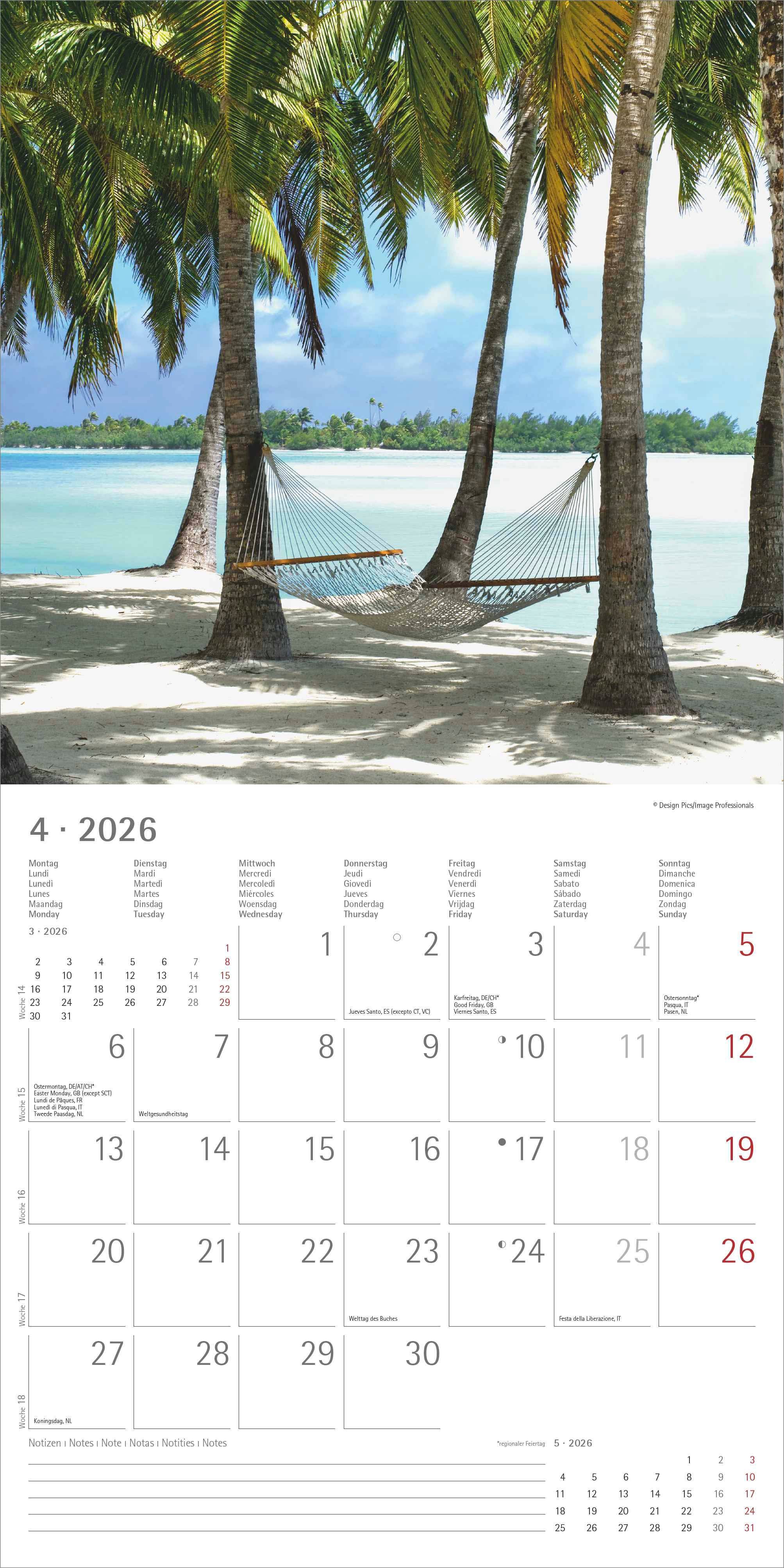 Kalender 2026 30x30 Summer Dreams