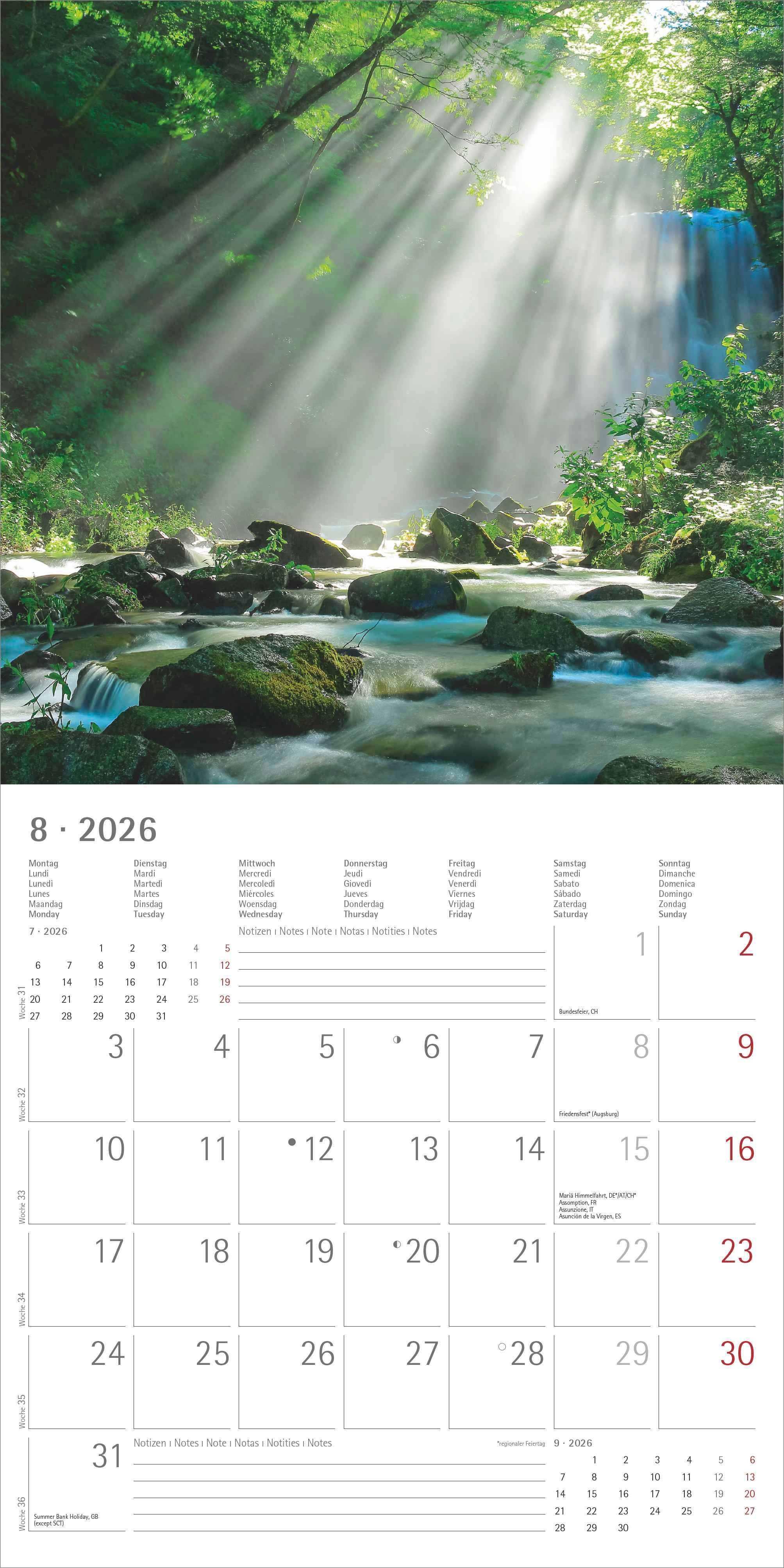 Kalender 2026 30x30 Sunny Moments