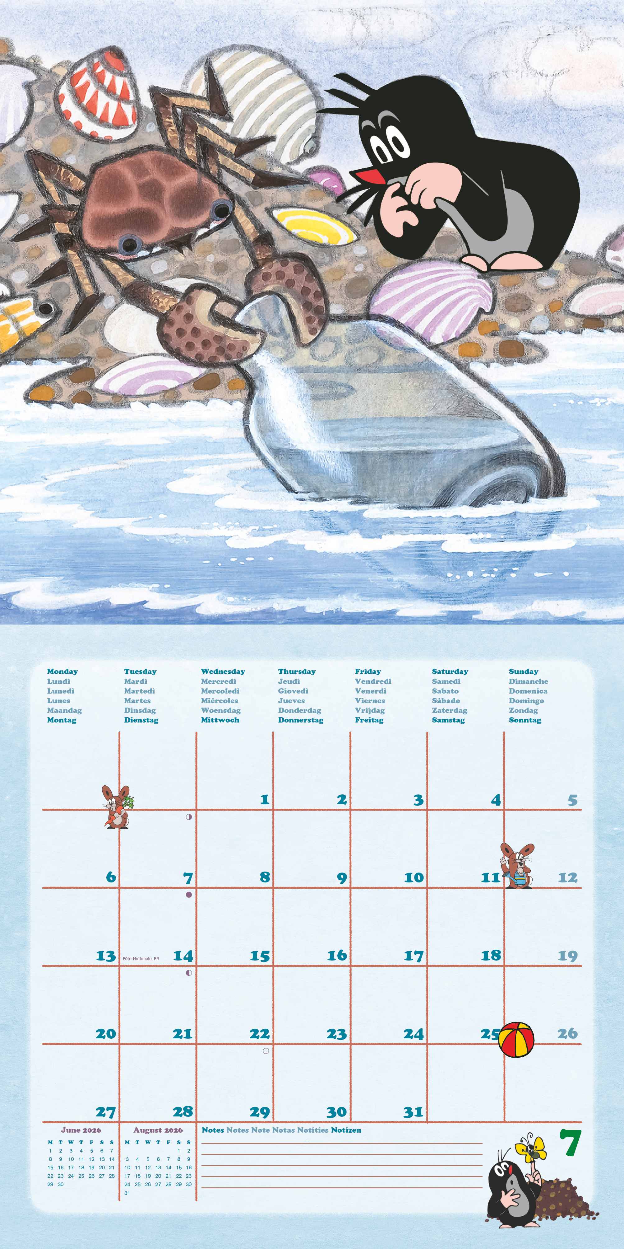 Kalender 2026 30x30 The Mole