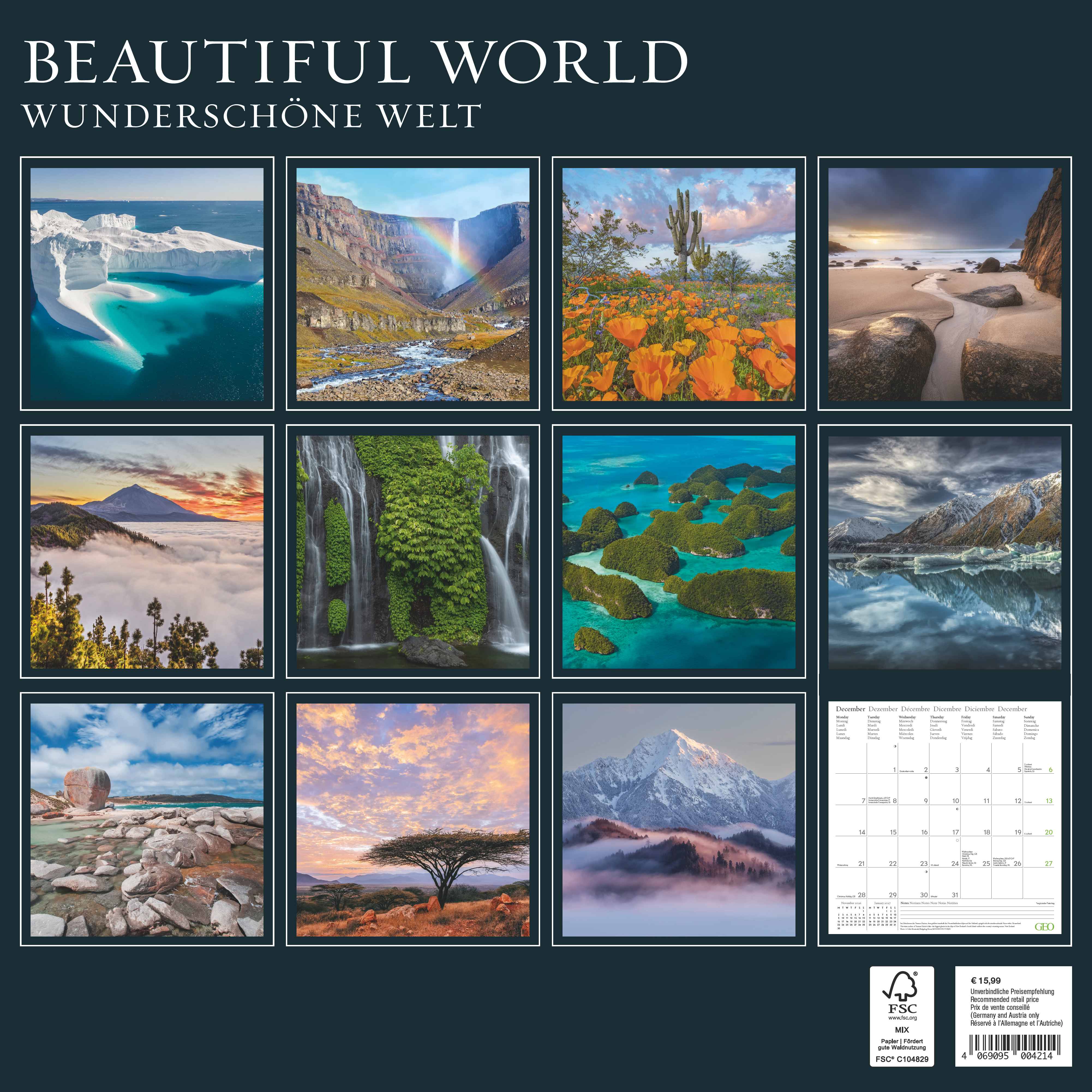 Kalender 2026 30x30 GEO Beautiful World