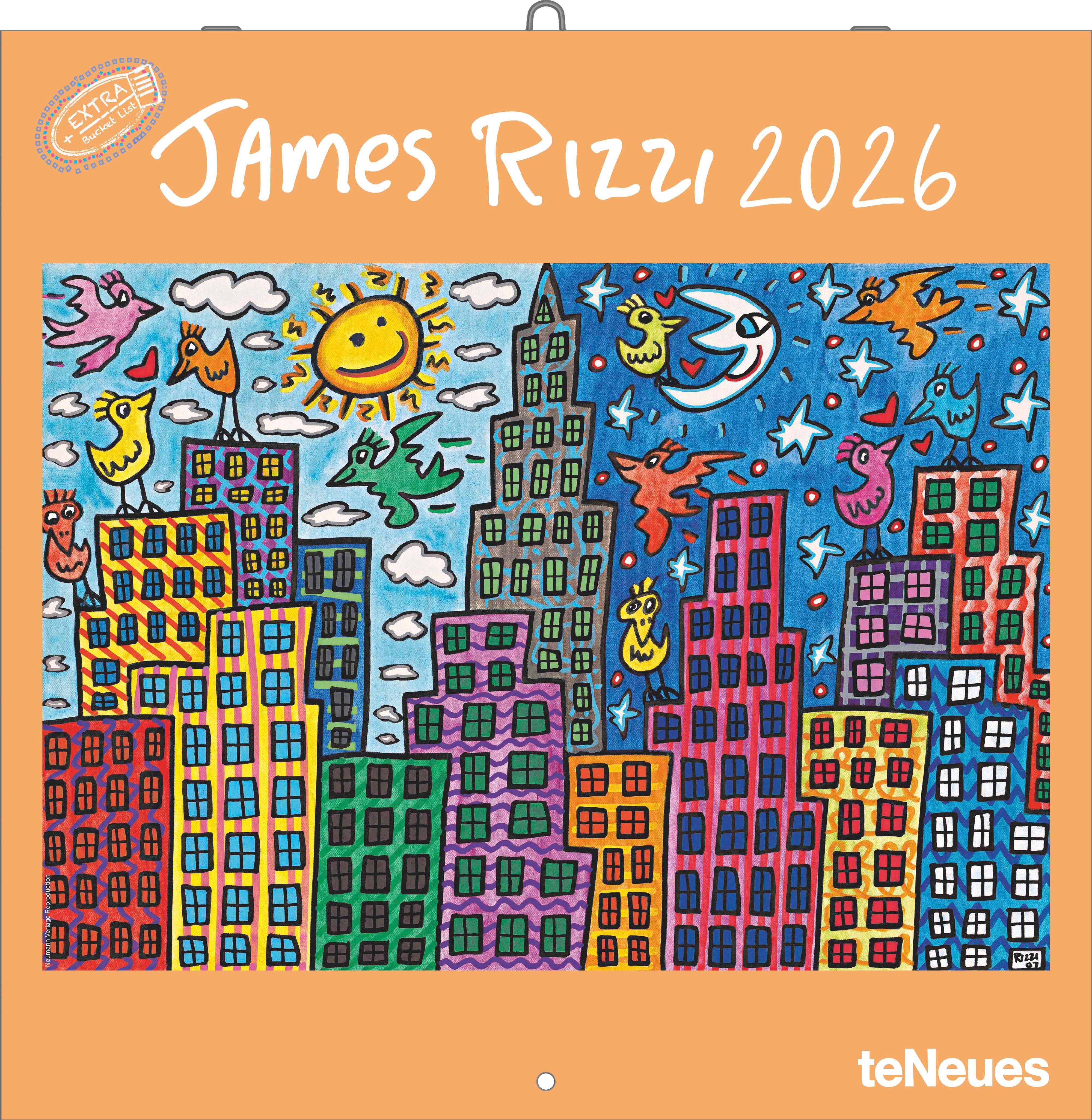 Kalender 2026 30x30 James Rizzi