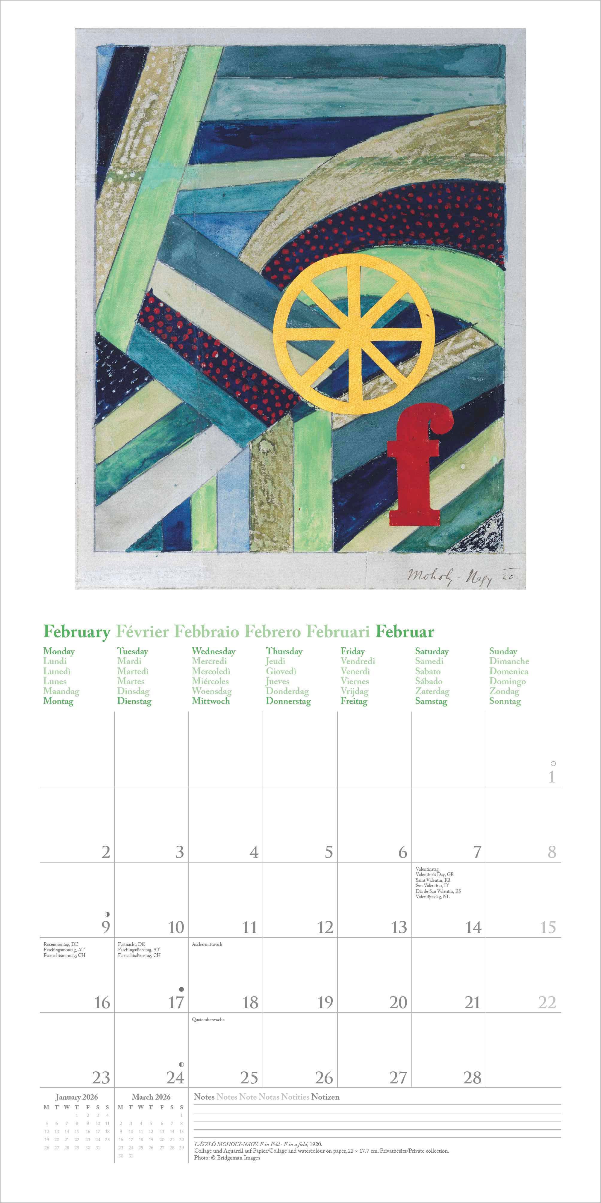 Kalender 2026 30x30 Bauhaus