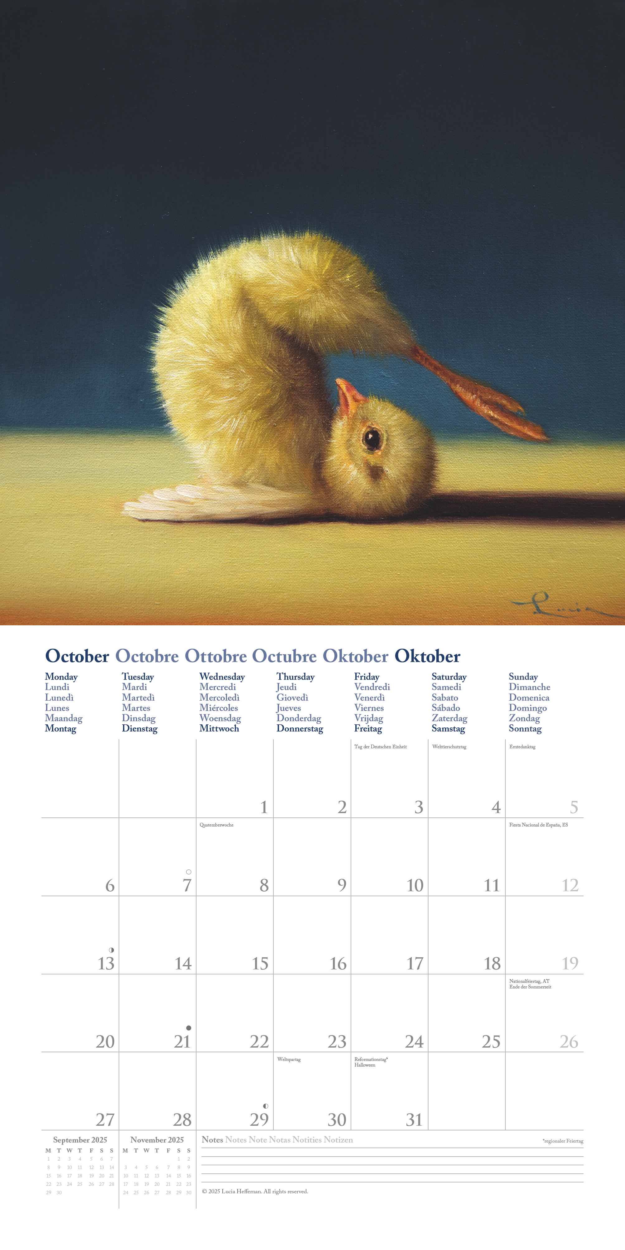 Kalender 2026 30x30 Yoga Chicks