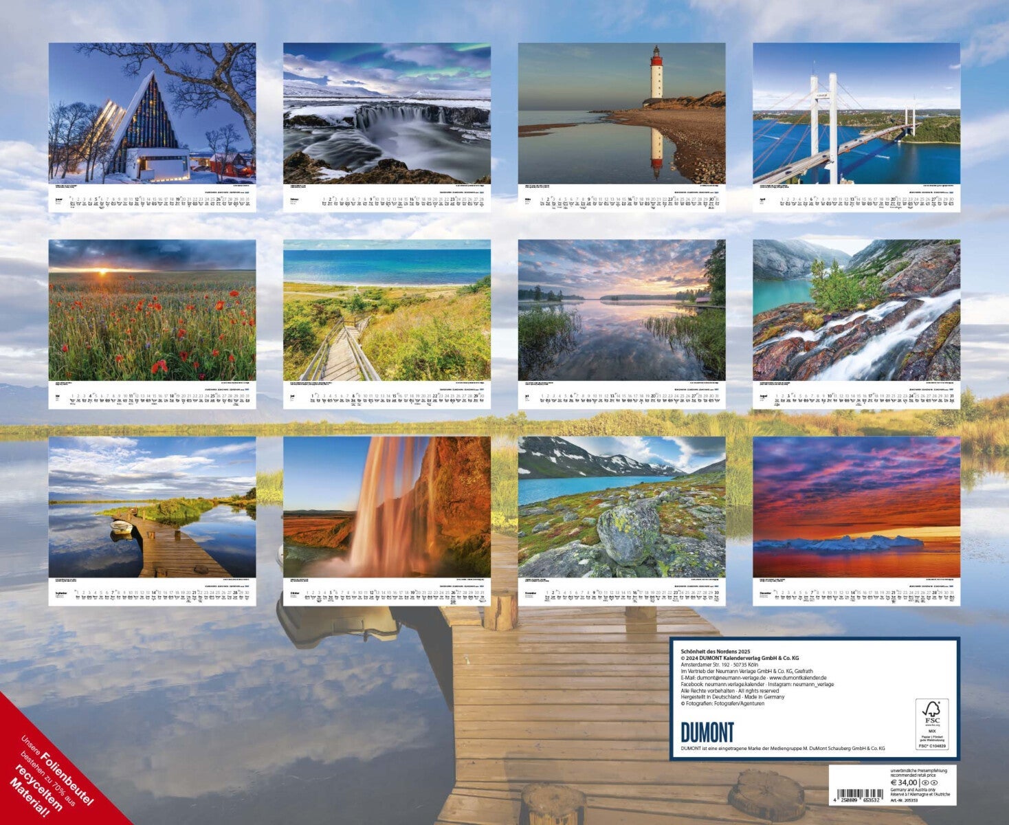 Kalender 2025 Scandinavia 52x43cm