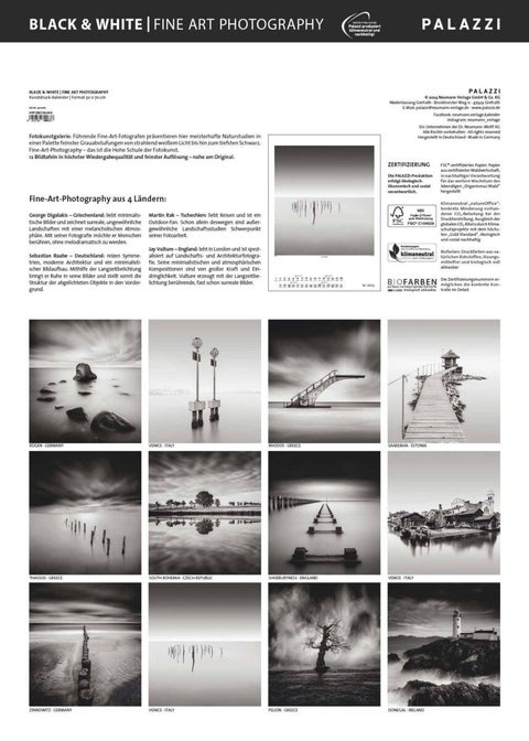 Kalender 2025 PA Black and White 50x70cm