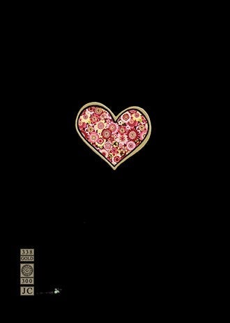 Doble kort 167x118 Jewels  Read Heart