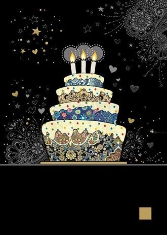 Doble kort 167x118 Jewels  Decorative Cake
