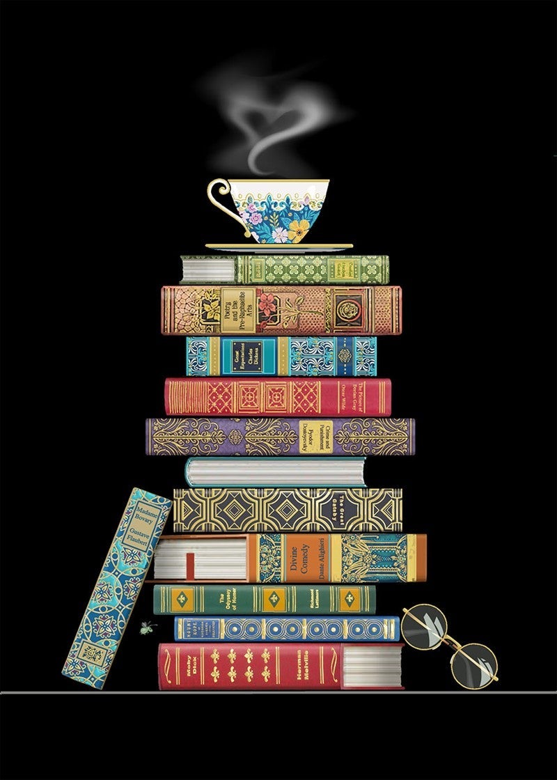 Doble kort 167x118 Jewels Book Pile