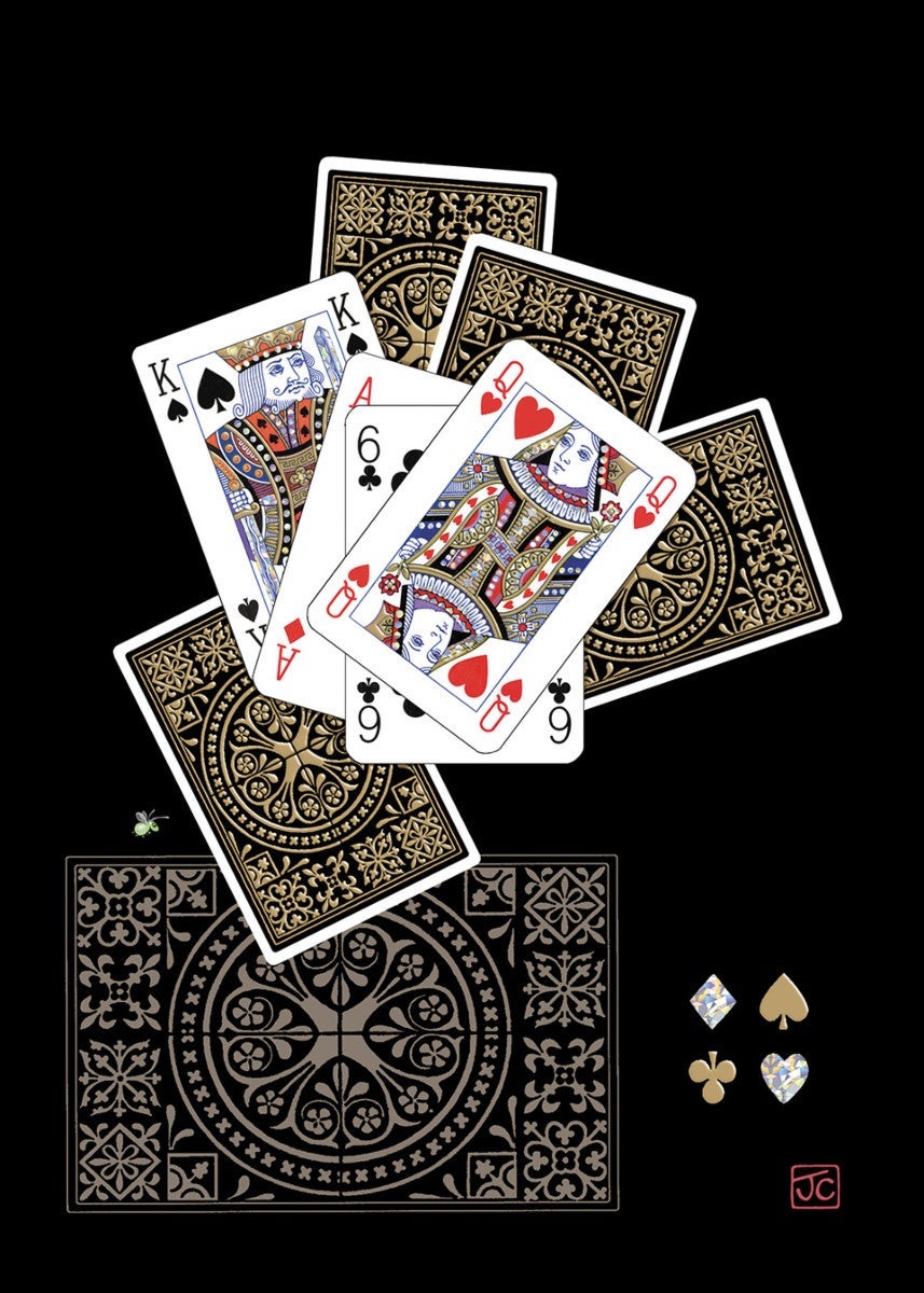 Kort Bug Art Jewels Playing Cards
