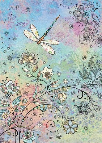 Doble kort 167x118 Decoratives Dragonfly